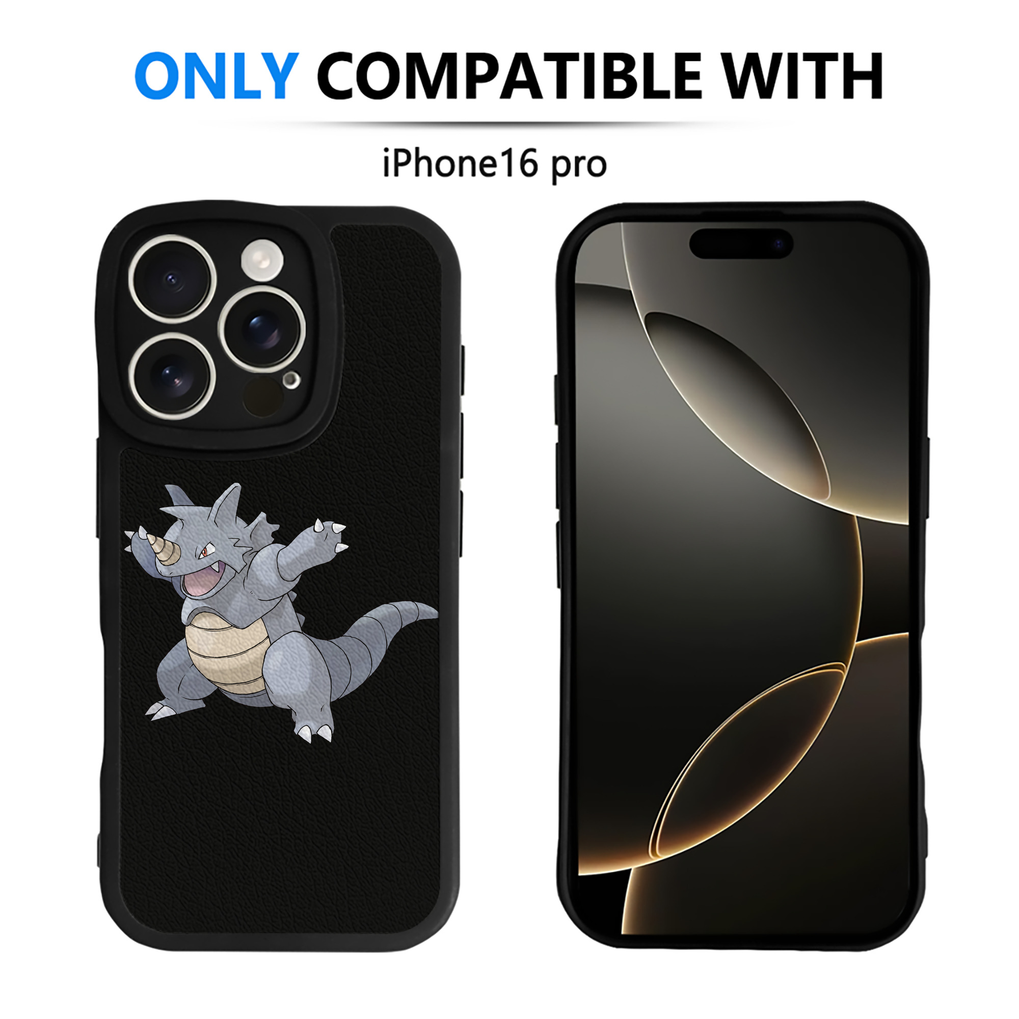 （画像用） ポケットモンスター Pokémon 【iPhone 16シリーズ対応】シリコンスマホケース（レザー調） 材質：シリコン